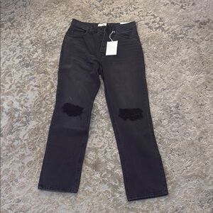 KanCan Black Straight Leg Jeans